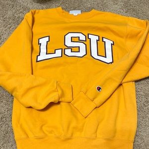 gold lsu champion crewneck